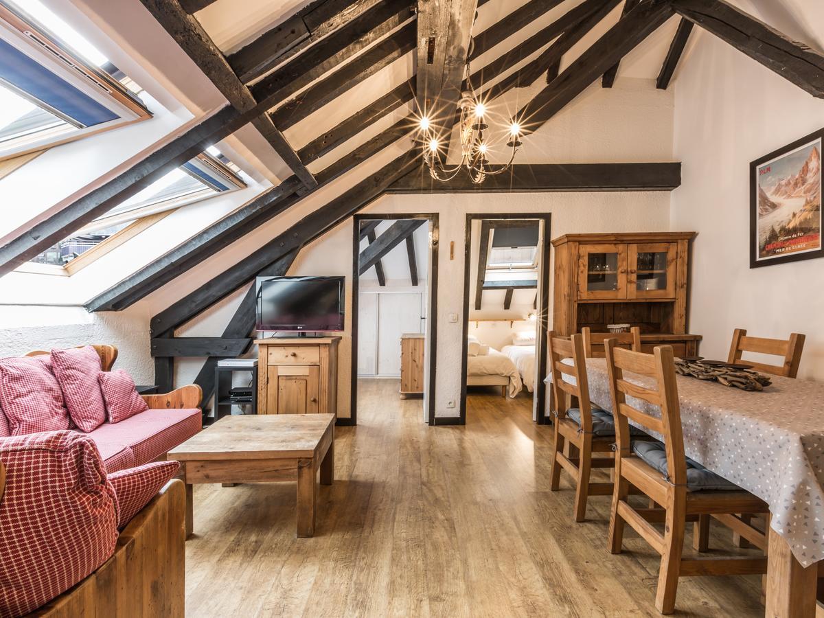 Top Floor Apartment Mansard - Central Chamonix Mont Blanc Haven Ngoại thất bức ảnh